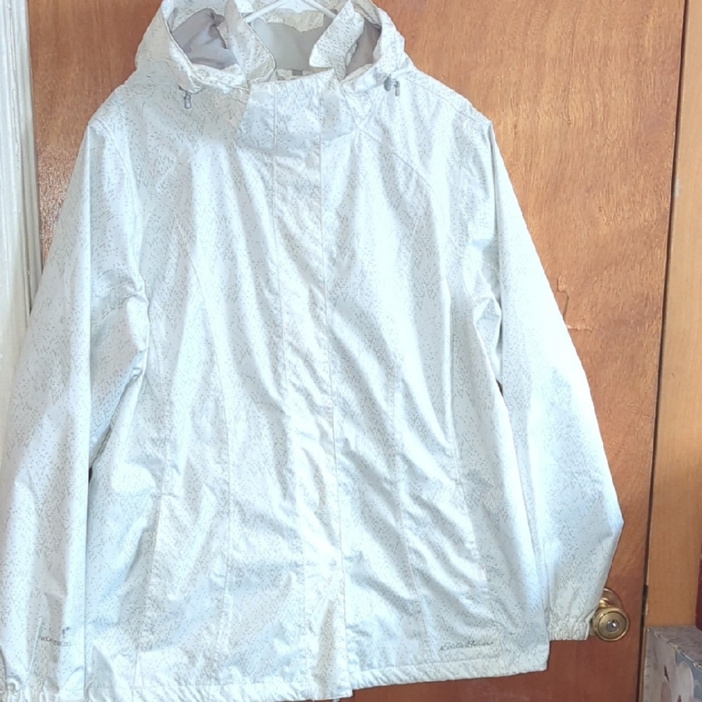 Eddie Bauer White With Grey Jacket
